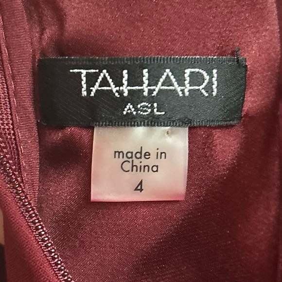 Tahari ASL Burgundy Size 4 Dress - Picture 7 of 8